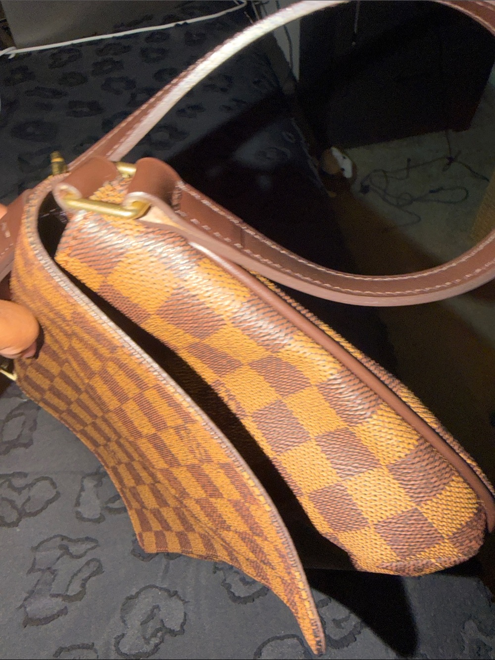 Louis Vuitton Damier Ebene Brown Shoulder Bag - Picture 8 of 9
